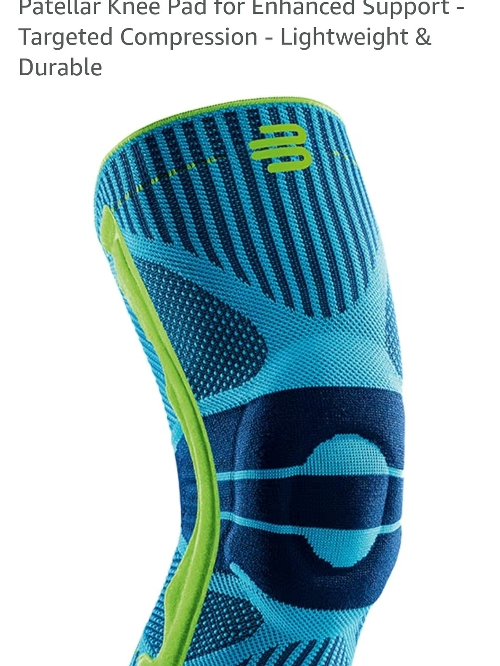 Compression Knee Sleeve with Neon Accents (Medium)